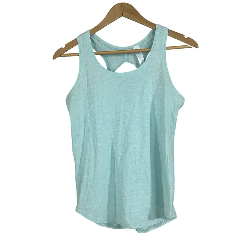 Ivivva by Lululemon Girls Size 14 Activewear Set Teal Tank Blue Shorts